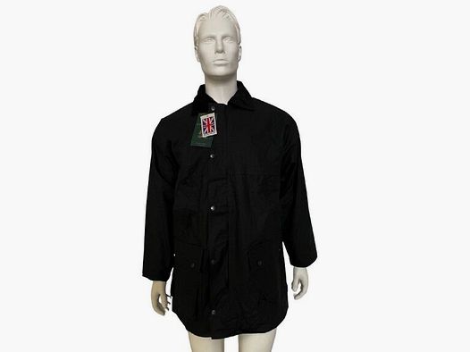 Original English wax jacket in black