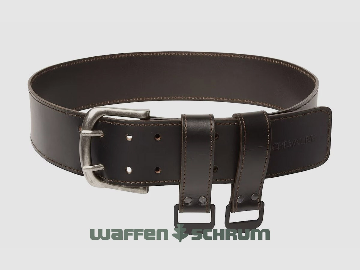 Ceinture en cuir pour conducteur de chien Chevalier marron