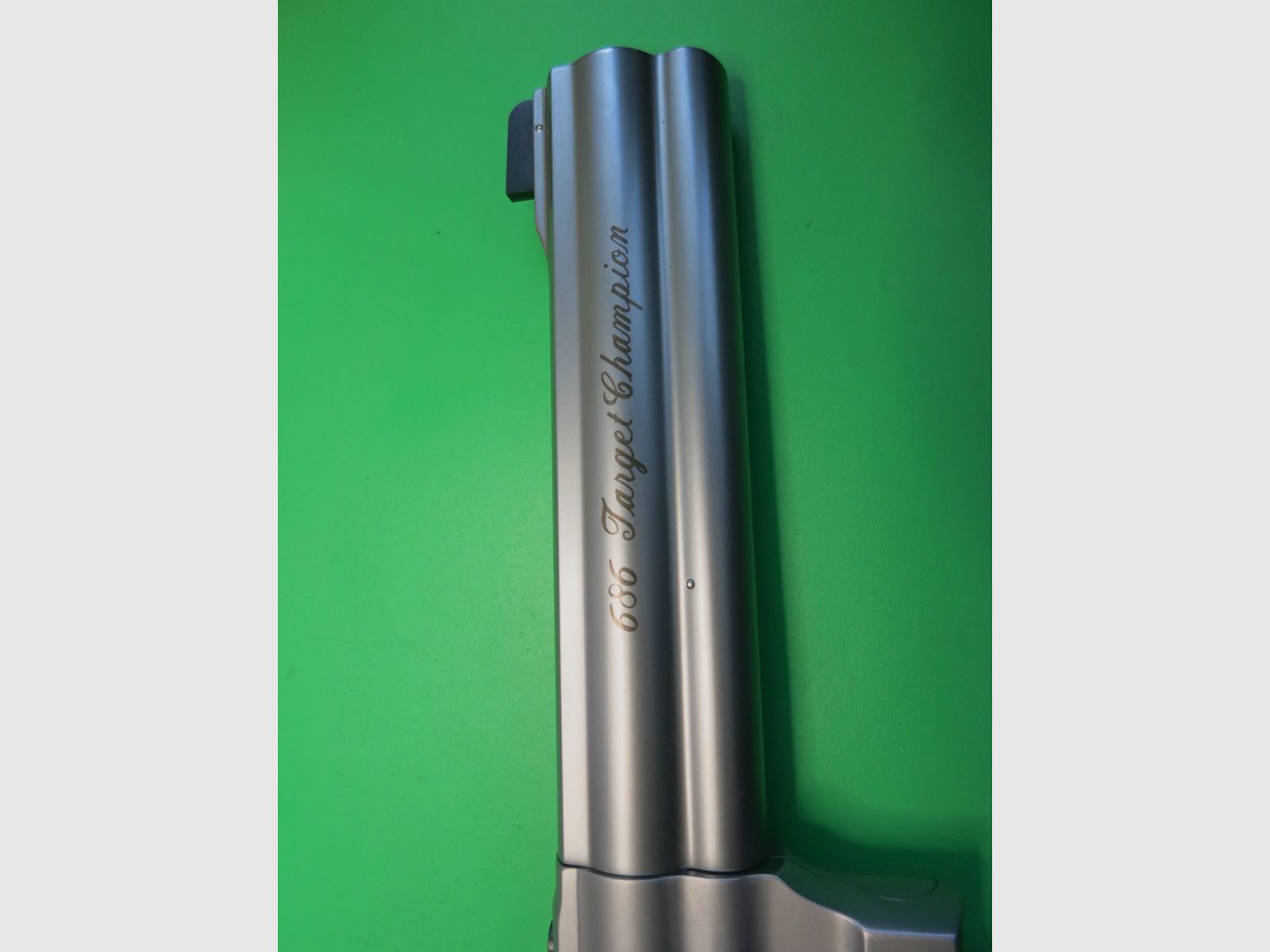 Revolver, SMITH&WESSON, Mod. 686-5 Target Champion, .357 Magnum, 6" loop, roestvrij staal versie, Nill-grip    #16