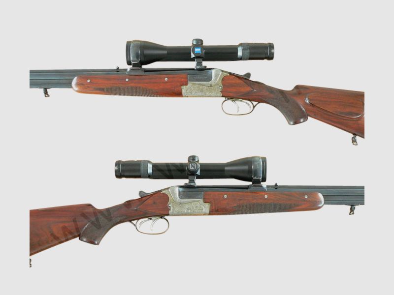 Bockbüchsflinte Merkel Mod. 211e mit WL, Kal. .30-06, 16/70