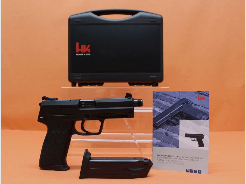 Heckler&Koch Ha.Pistole .45Auto Heckler&Koch/H&K HK USP TACTICAL 129mm Lauf mit Gewinde M16x1L (.45ACP/.45A.C.P), Bild 2 von 3