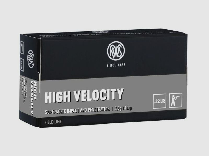 RWS .22 HIGH VELOCITY - 50 Patronen