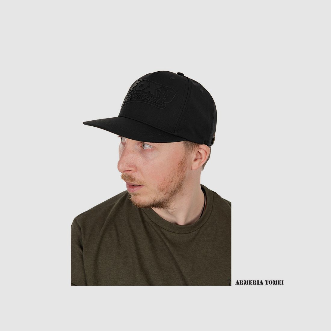 HAT – FOX – BLACK/CAMO FLAT PEAK SNAPBACK CAP, image 1 of 5