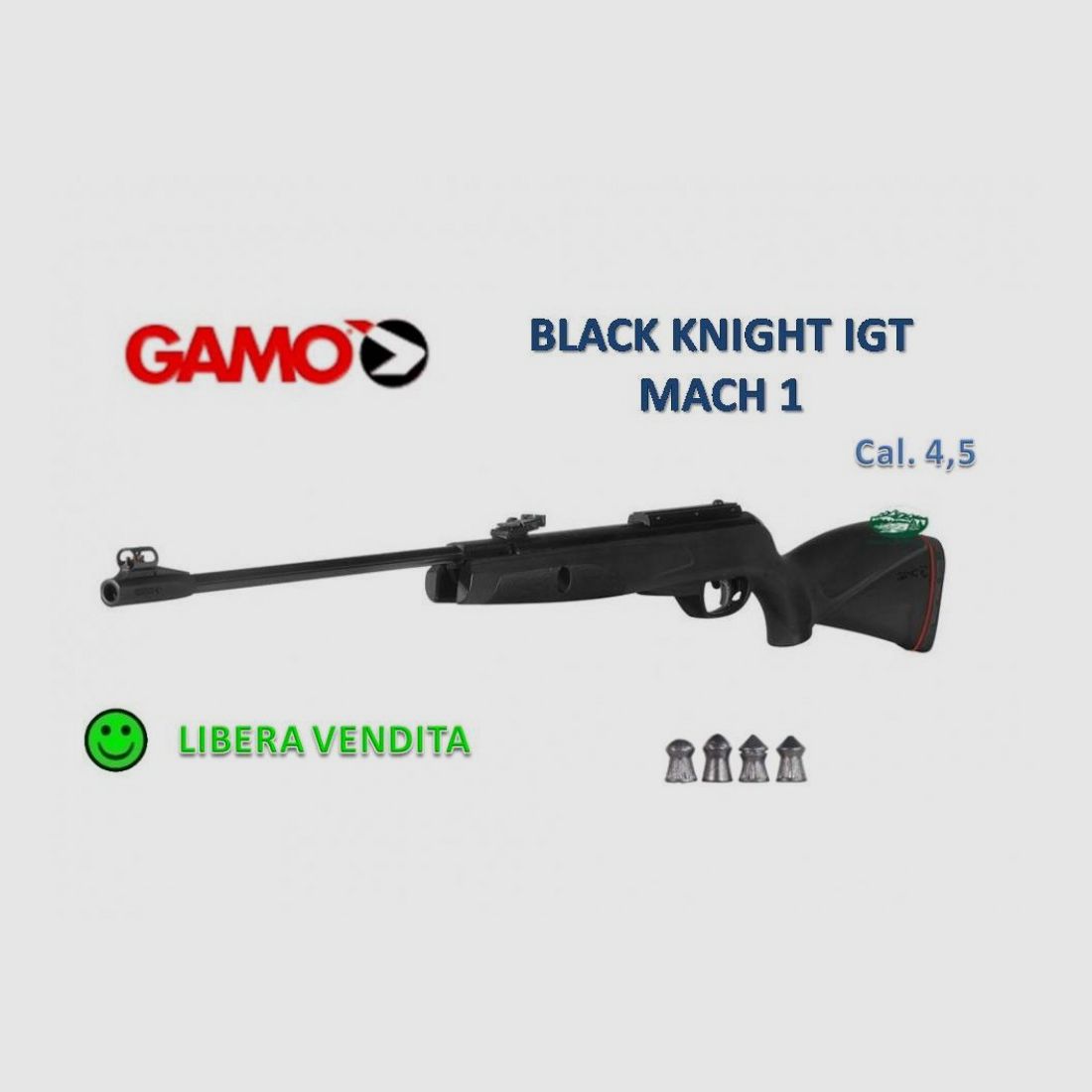 GAMO BLACK KNIGHT IGT MACH 1 Kal.4,5mm