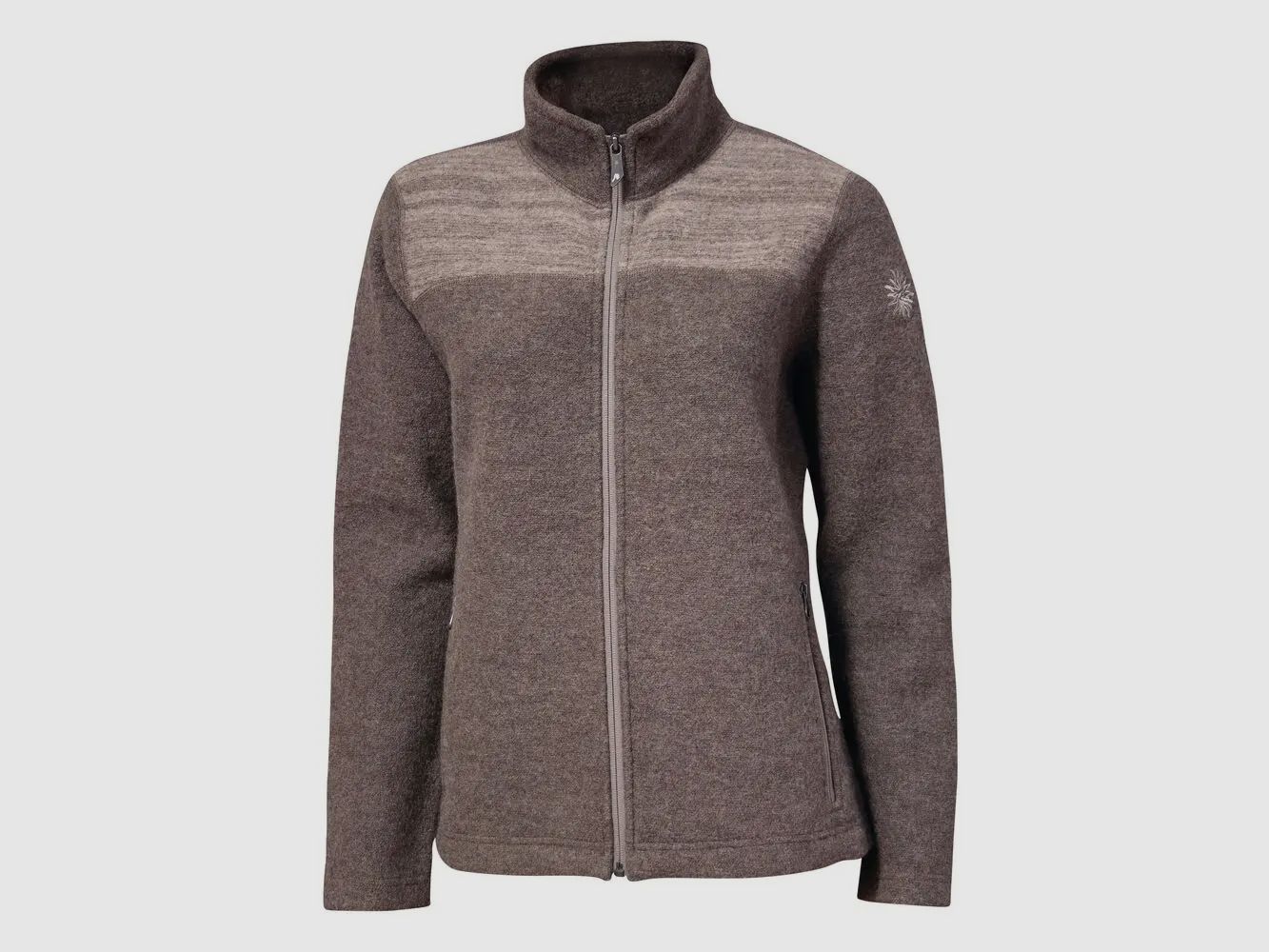 Chaqueta de lana para mujer Beata de Ivanhoe con cuello alto