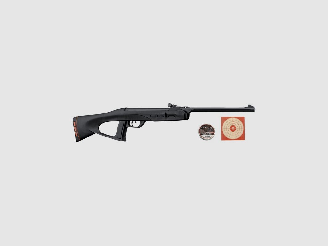 Pack Druckluftbüchse Gamo Delta Fox GT Ring Exklusivität Pisteurs Kal. 4,5 mm 7,5 Joule