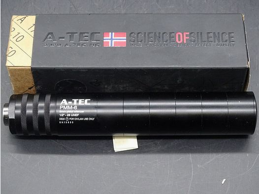 A-Tec PMM 6 Kaliber 9mm 1/2 - 28 UNF Schalldämpfer Ausstellungsstück Sonderpreis