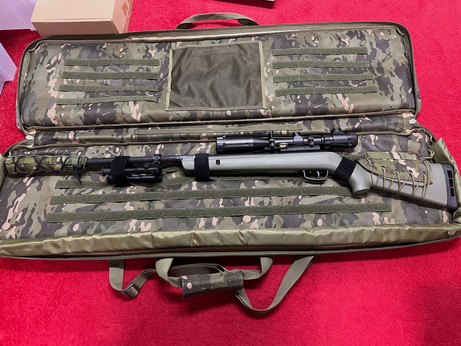 Gamo Zombie 4,5mm Luftgewehr mit Tasche und Zubehör in Oliv 