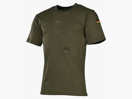BW Tropenunterhemd, oliv,Klett, Nationalittsabzeichen