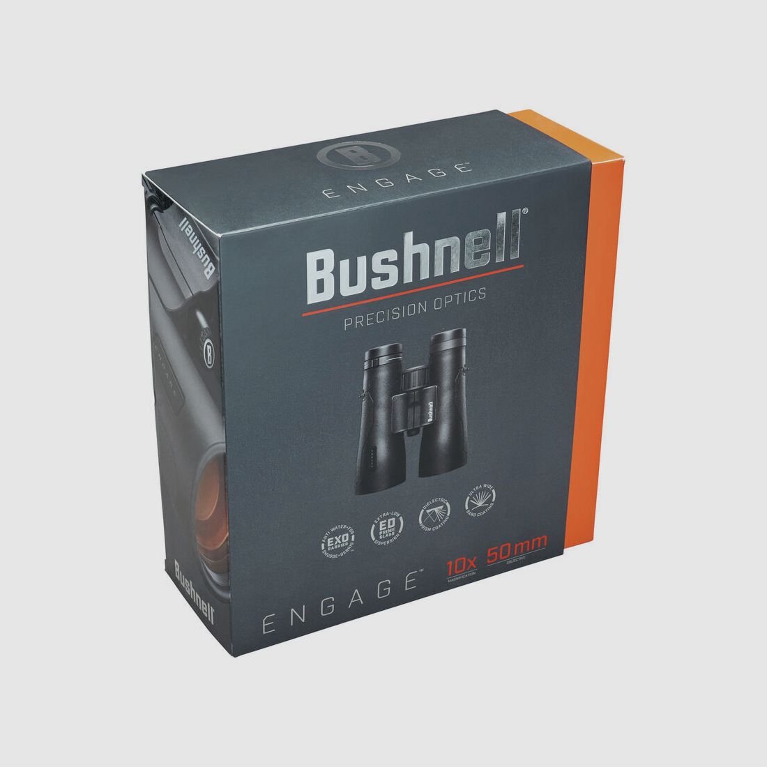 Bushnell Fernglas Engage 10x50mm, schwarz, EDX, FMC, UWB, Dach Prismen