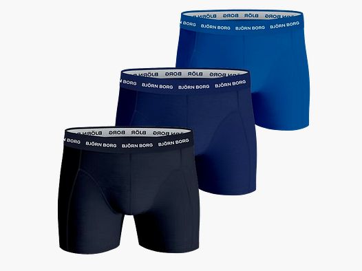 Björn Borg Boxershorts 3er-Pack Blau - S