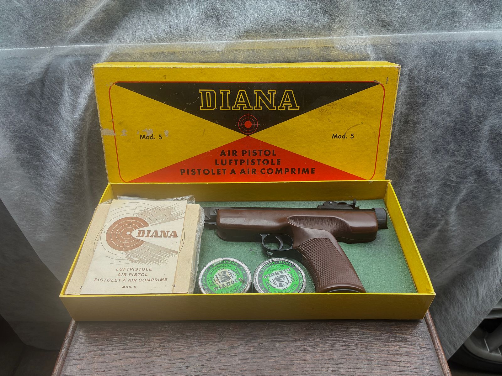 Diana Mod. 5 air pistol incl. original packaging and instruction manual