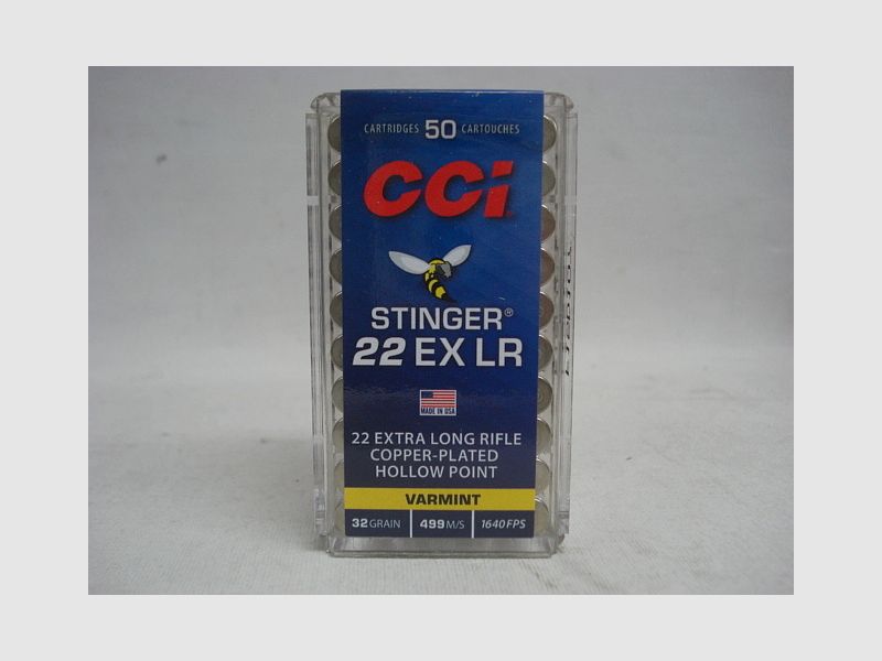 CCI .22lr STINGER 32gr CPHP - (a50) #5050