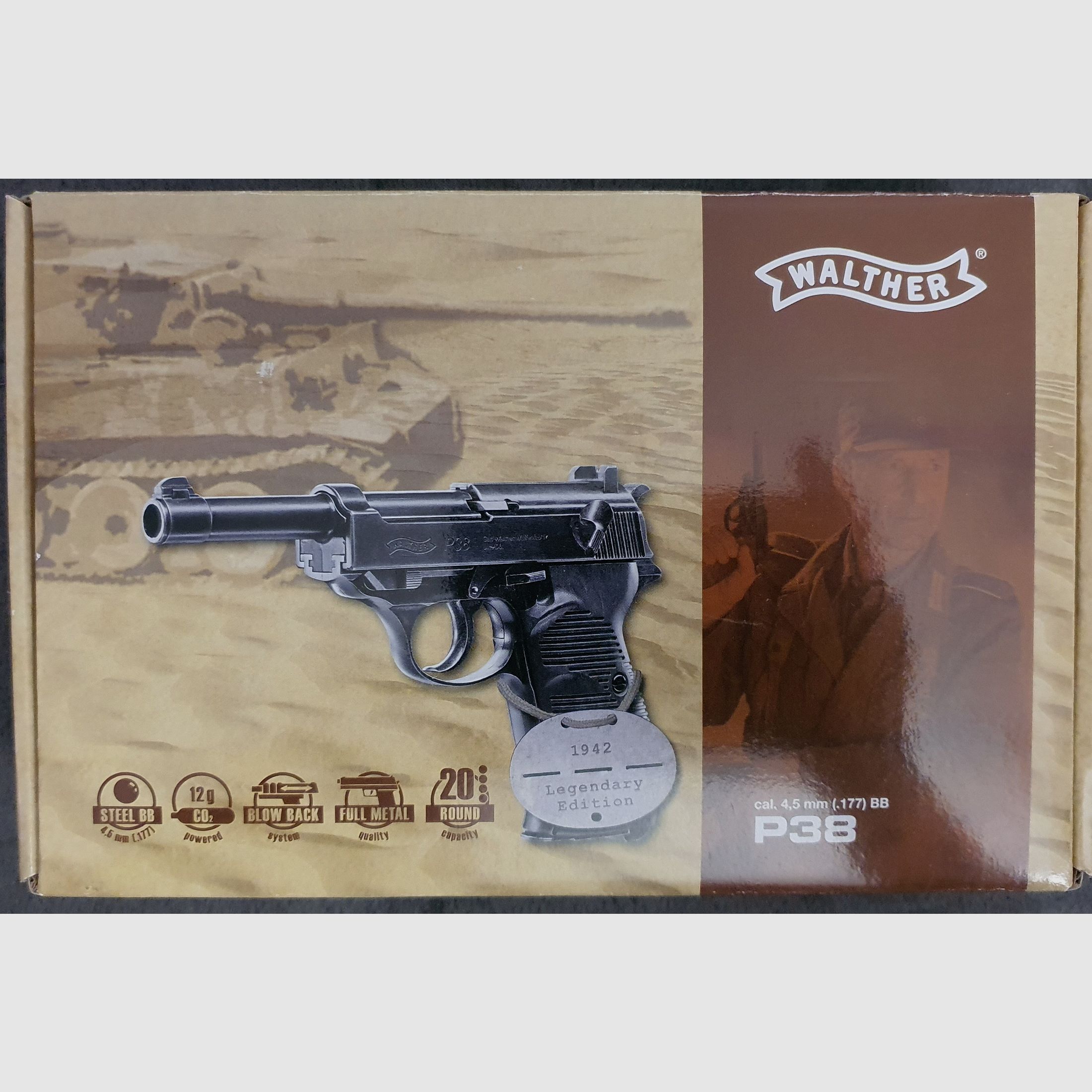 Umarex CO2 - Walther P 38 Komplettset in OVP
