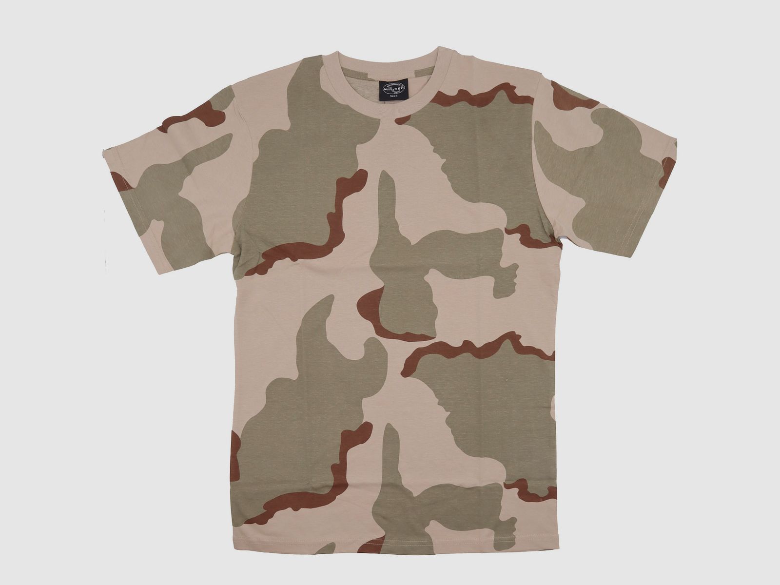 Mil-Tec T-Shirt 3-COL Desert Tarn - M