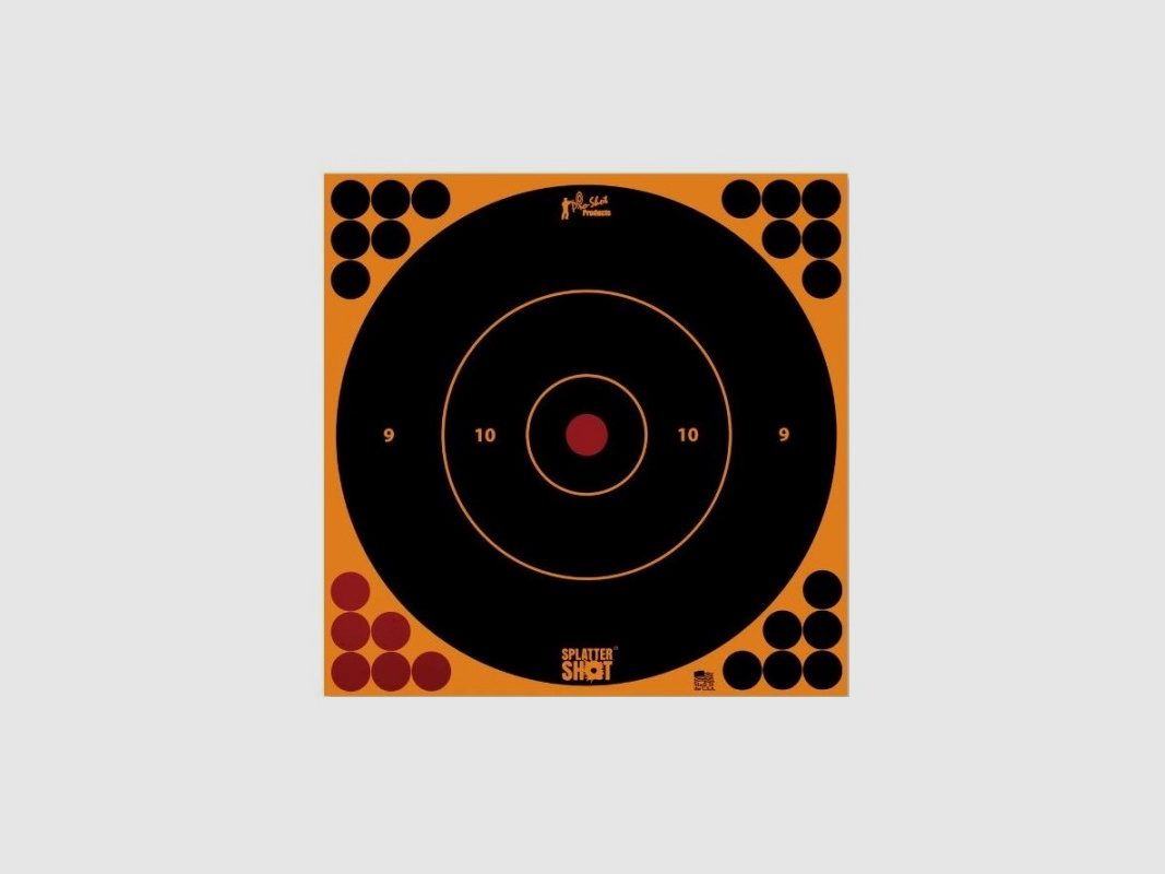 5 Bullseye oranje 30cm doelen