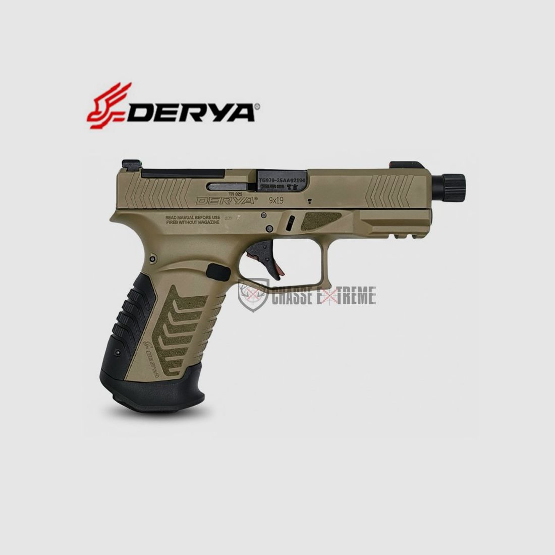 Pistole DERYA DY9 Gewinde Optik bereit Kal 9x19 Fde