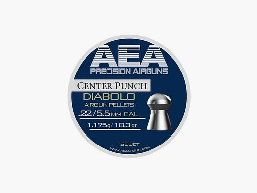 AEA Precision Center Punch Luftgewehr-Diabolos Kal. .22 (5,5 mm) – 18,3 gr/1,175 Gramm