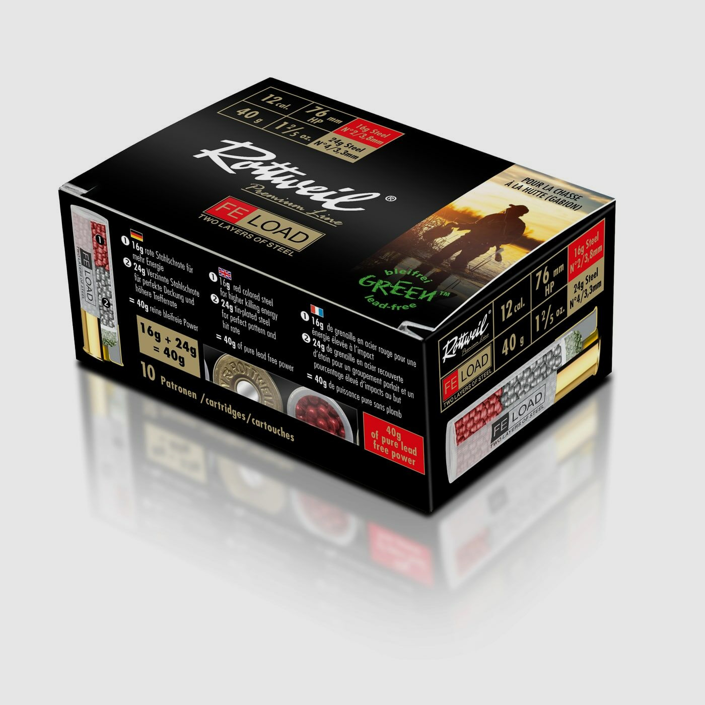Rottweil 12/76 Rottweil Bi-Load HP Magnum 40g - 10Stk