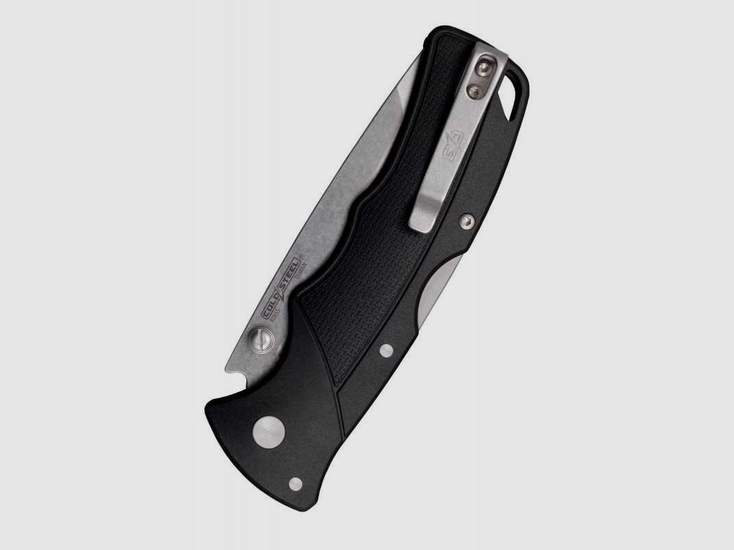Cold Steel Verdict Taschenmesser, Tanto Point, 4116SS, schwarzer Griff