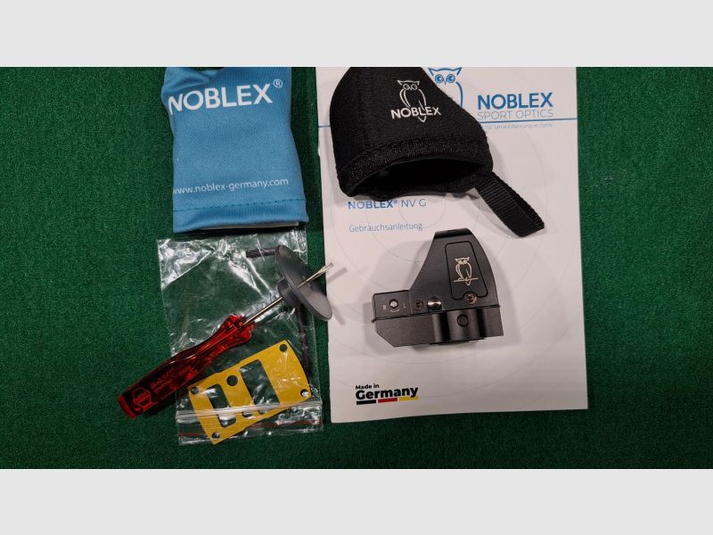 NOBLEX NV Sight G Reflexvisier Leuchtpunktvisier 3,5 MOA inkl. Picatinny-Montageplatte