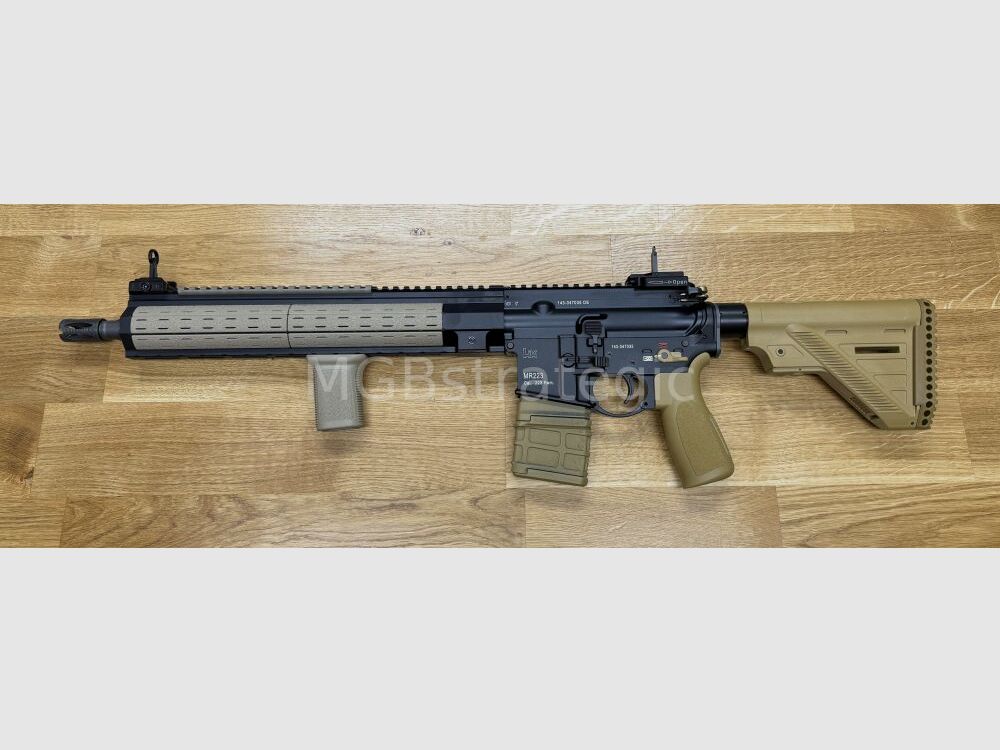 Heckler & Koch GmbH MR223 A3 Sport 14,5" MGBs speciale versie - lange handguard - QD eindplaat - handstop - blast can