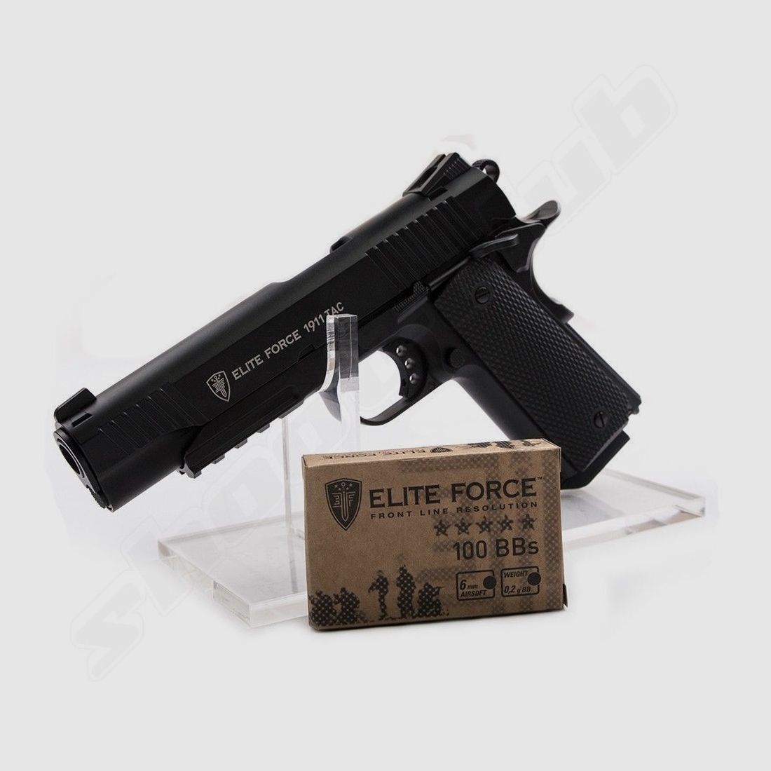 Elite Force 1911 TAC Airsoft CO2 Pistole Blowback 6mm BB Schwarz