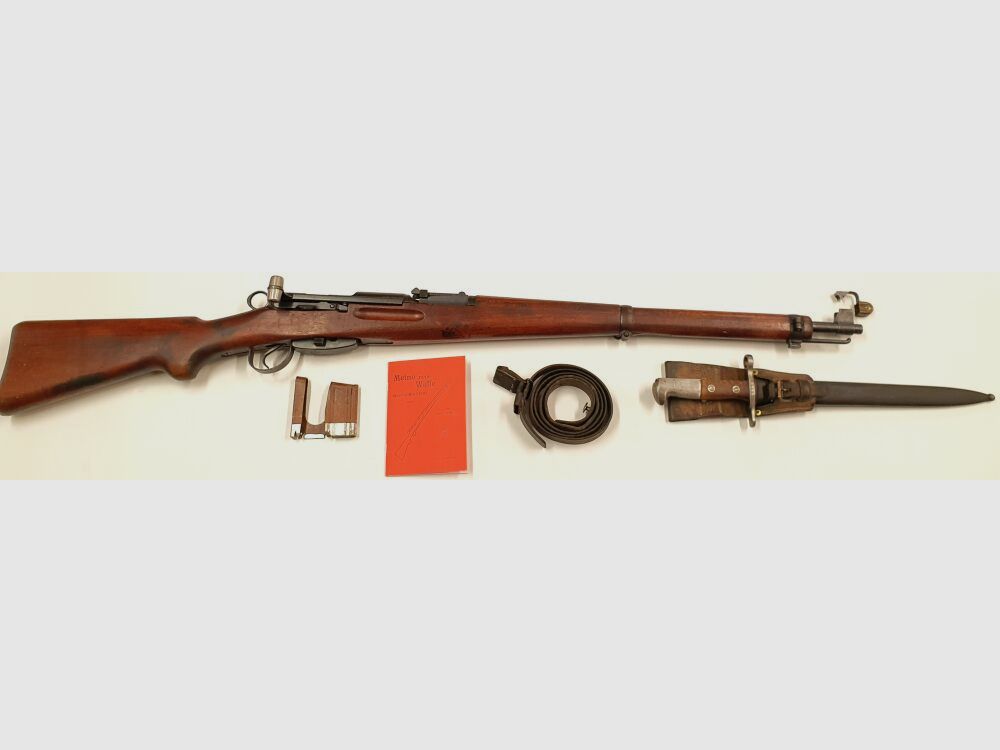 Waffenfabrik Bern W+F	 Schweizer K31 komplett nummerngleich + Bajonett