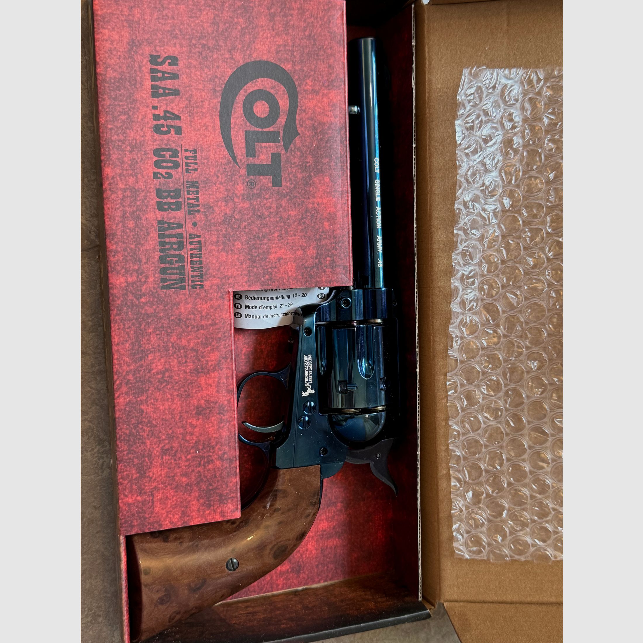 SAA Colt Revolver 4,5mm CO2 single action army Luftpistole