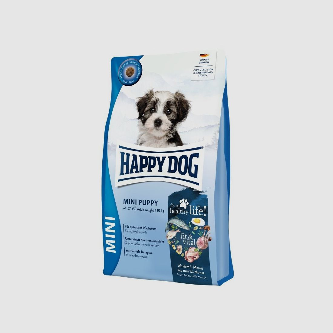 Happy Dog Hunde Trockenfutter fit & vital Mini Puppy 800 g x 4 Stk.