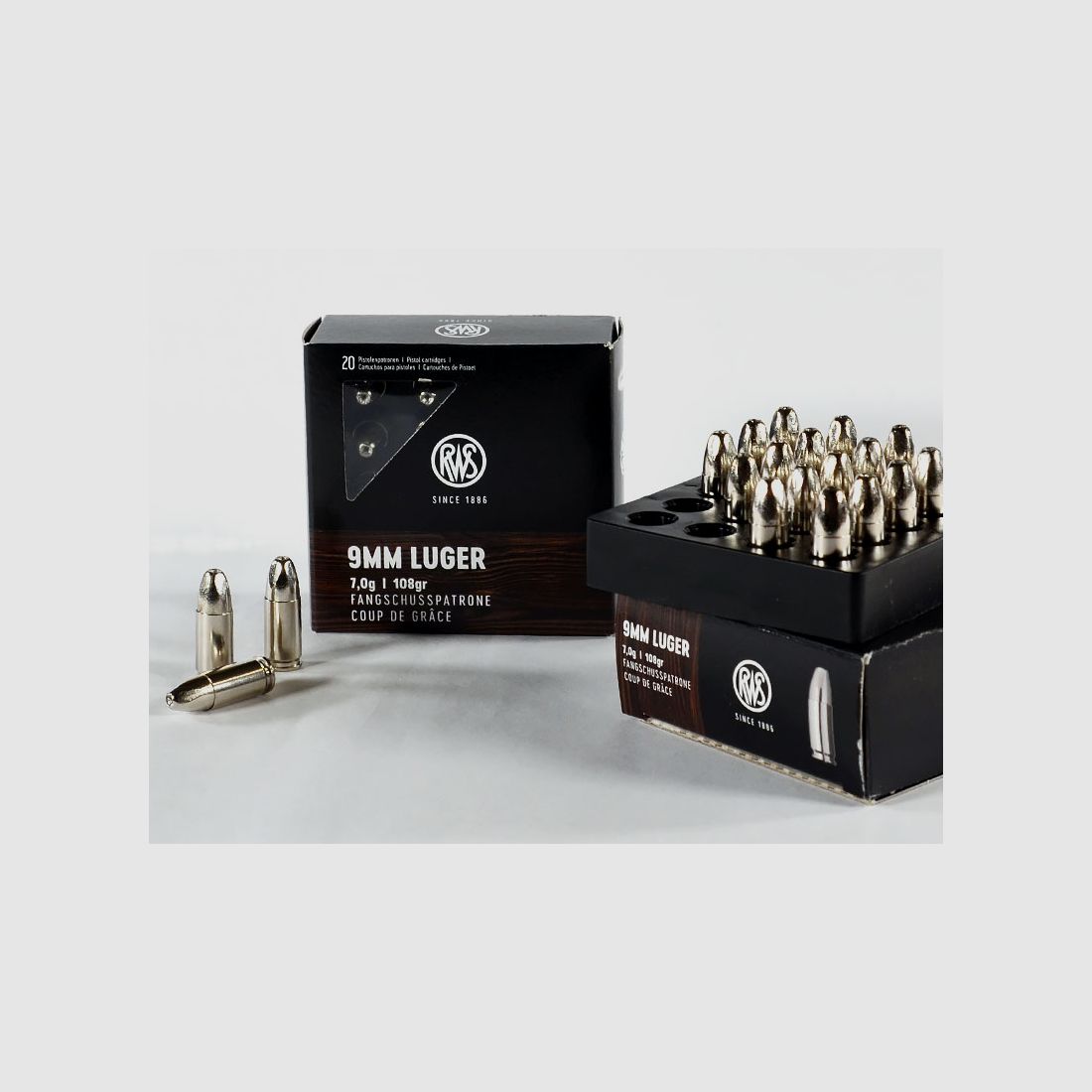 RWS Fangschuss "Coup De Grâce" 9 mm Luger 108 grs 1 Packung (20 Schuss á 1,745 €*)