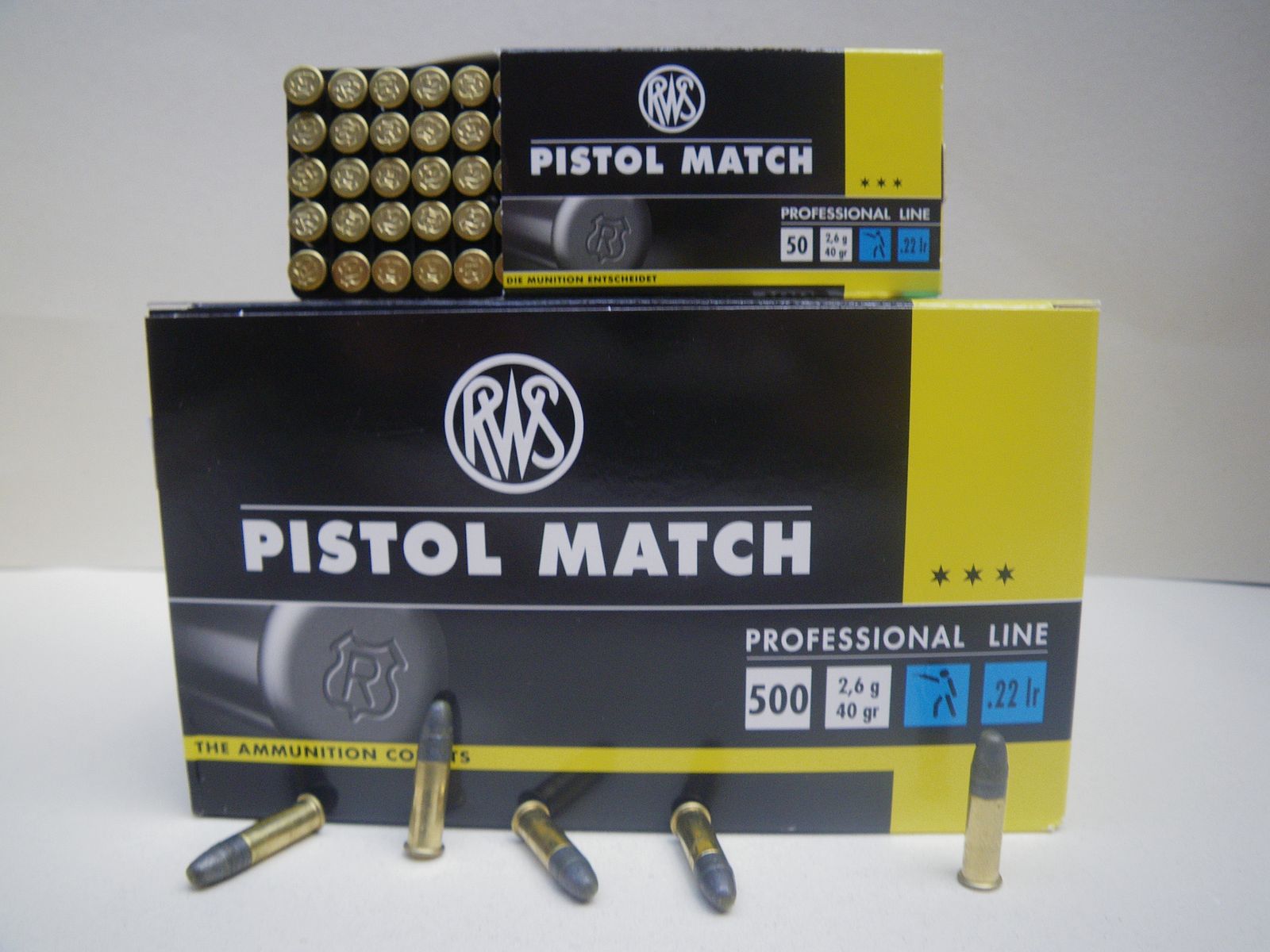 RWS Pistol Match 40 grains Kal. 22lr x 50, afbeelding 1 van 2