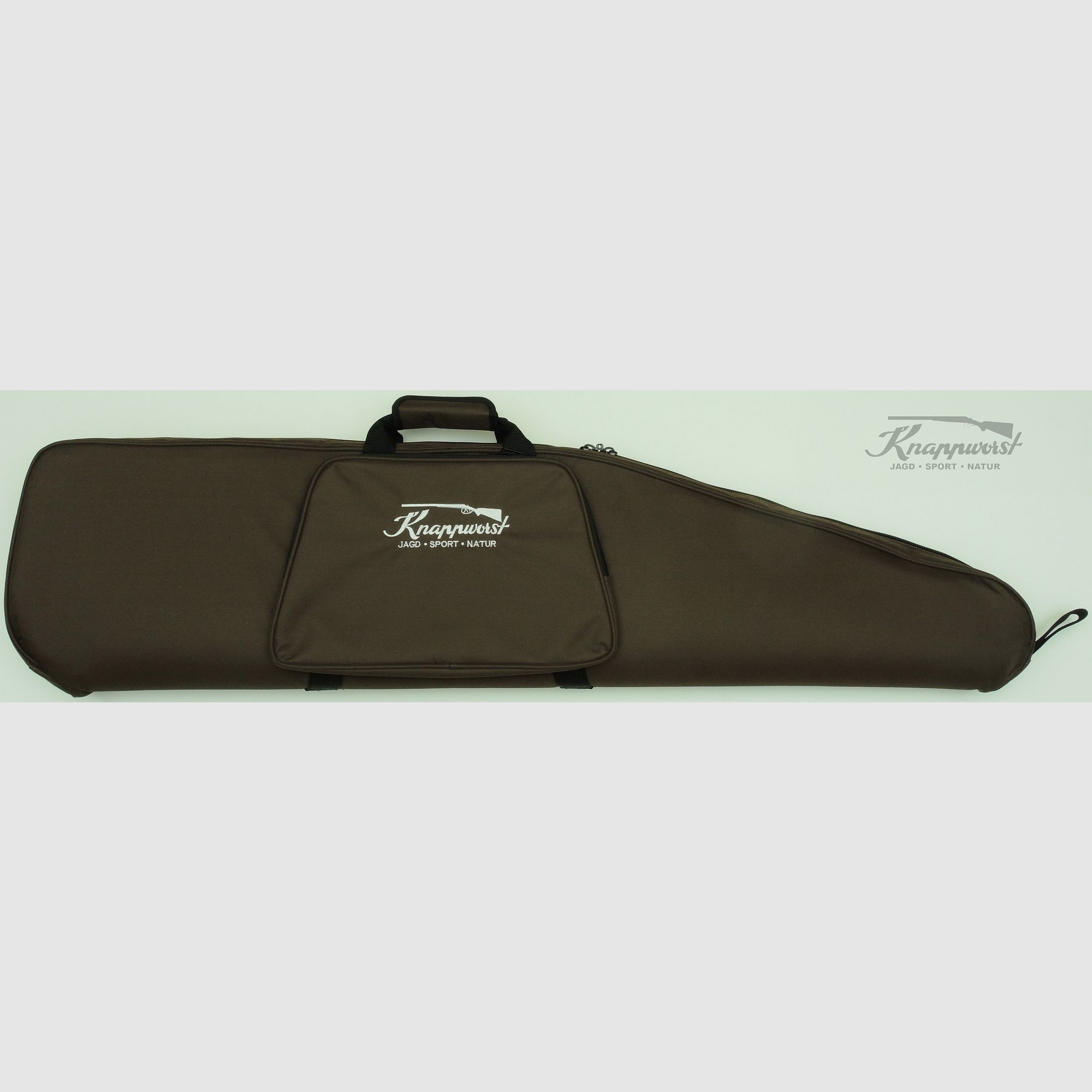Knappworst Gewehrfutteral Braun, mit Tasche 122cm
