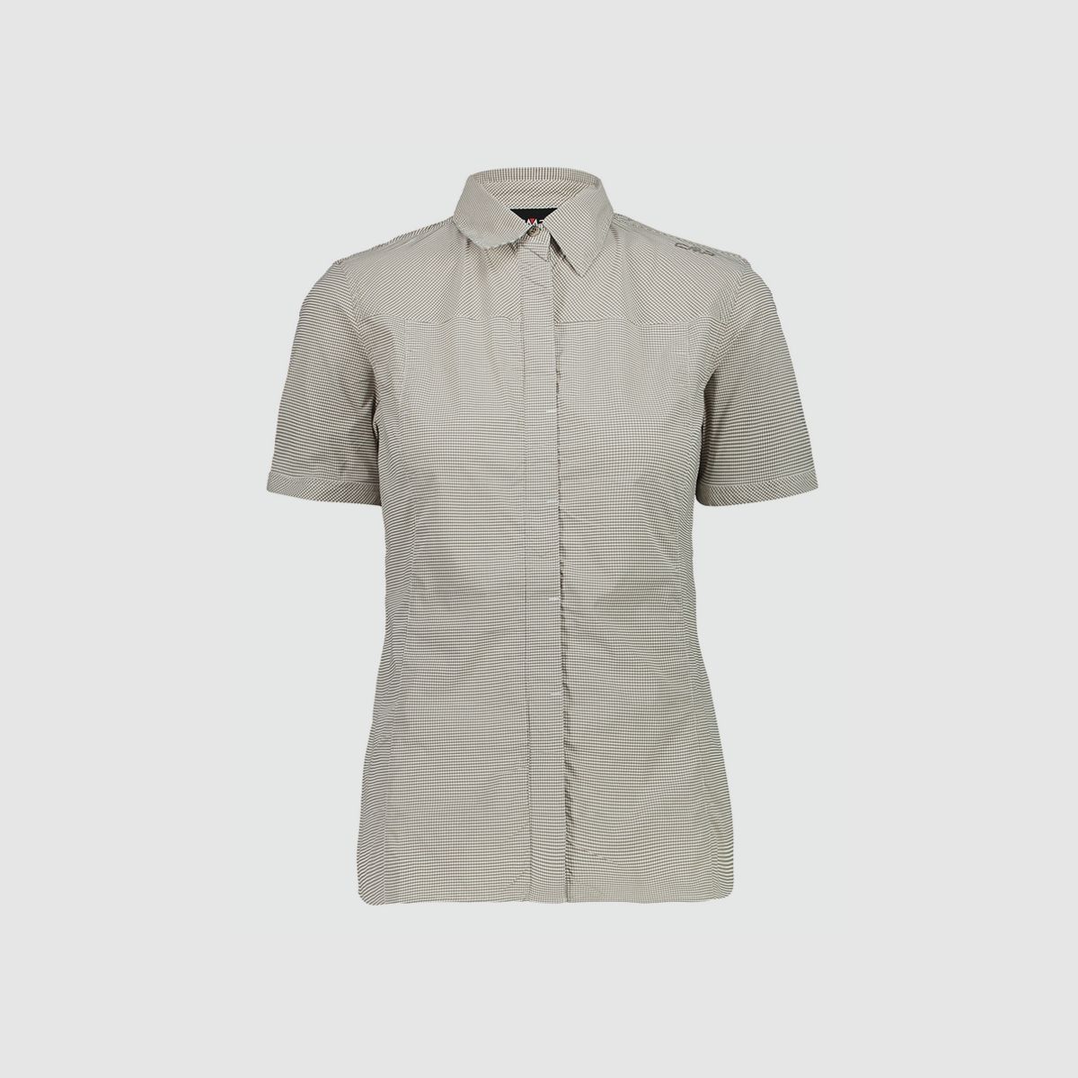 Blusa de mujer CMP a cuadros tartán de manga corta