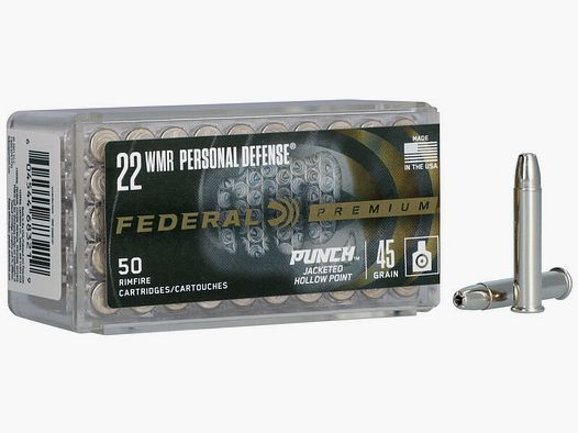 Federal Premium Personal Defense Punch .22 Mag. 40GR JHP 50 Patronen