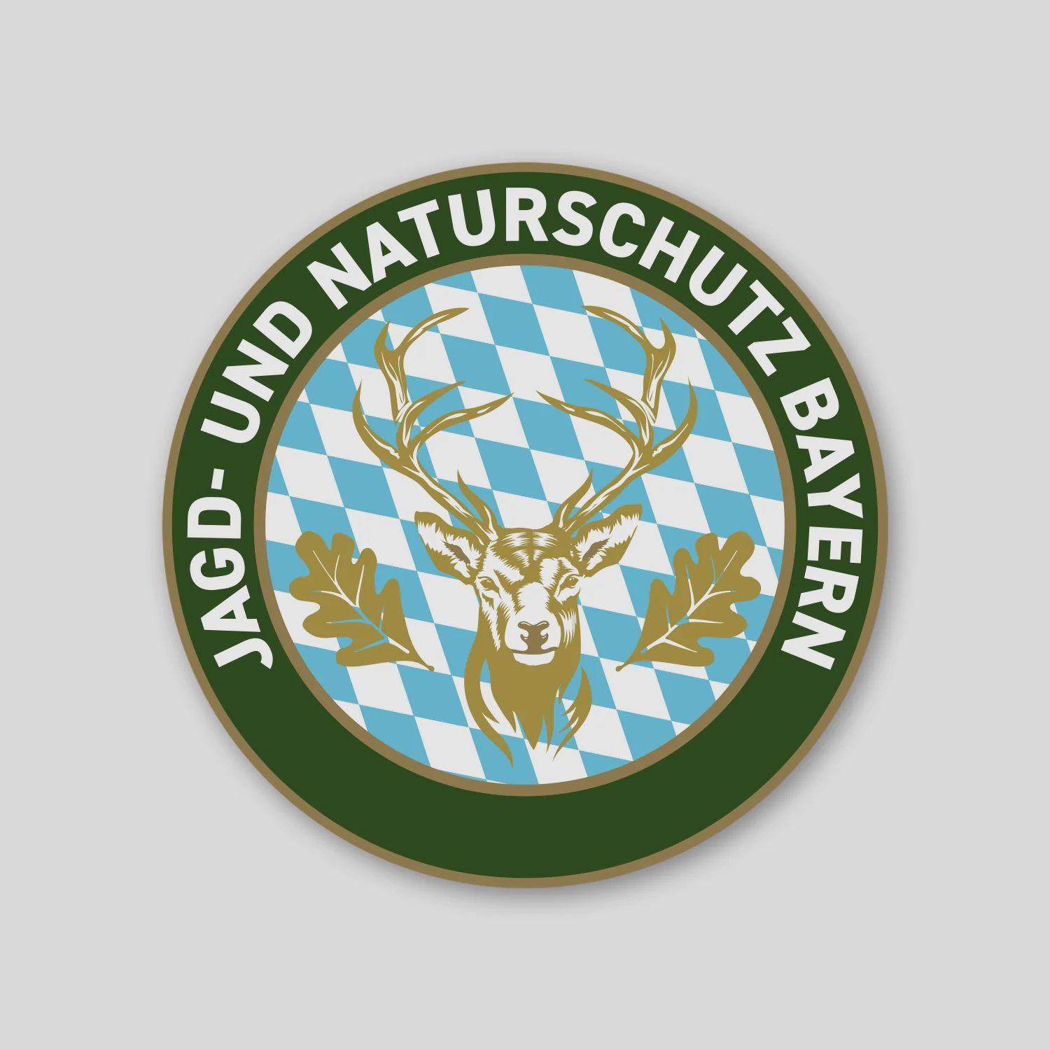 Wiederverwendbare Aufkleber "Jagd- und Naturschutz" Bayern