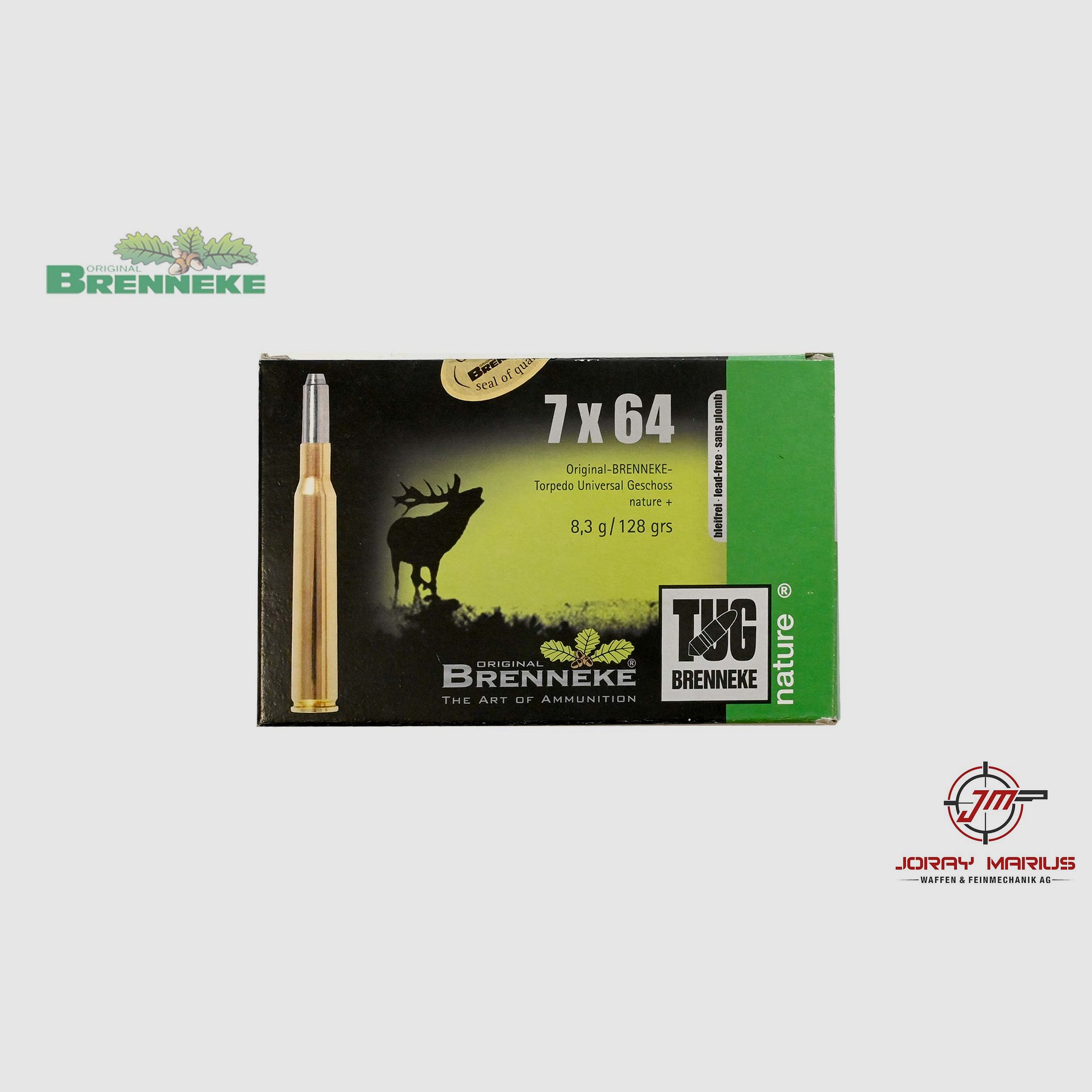 7×64 Brenneke 8.3g 128gr TUG Bleifrei