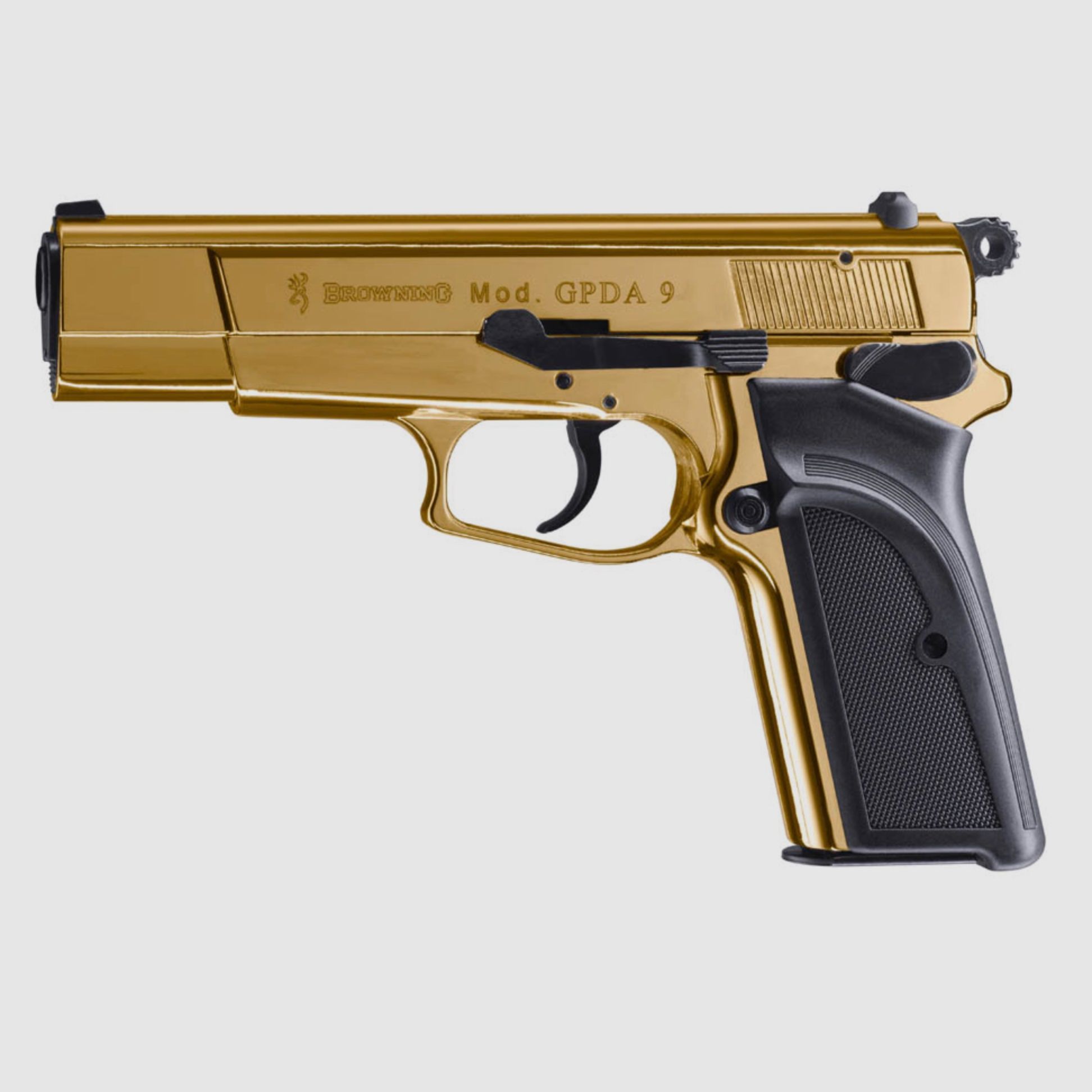 Umarex 318.02.12 Browning GPDA 9 9 mm P.A.K. - Gold Pyro, image 1 of 2