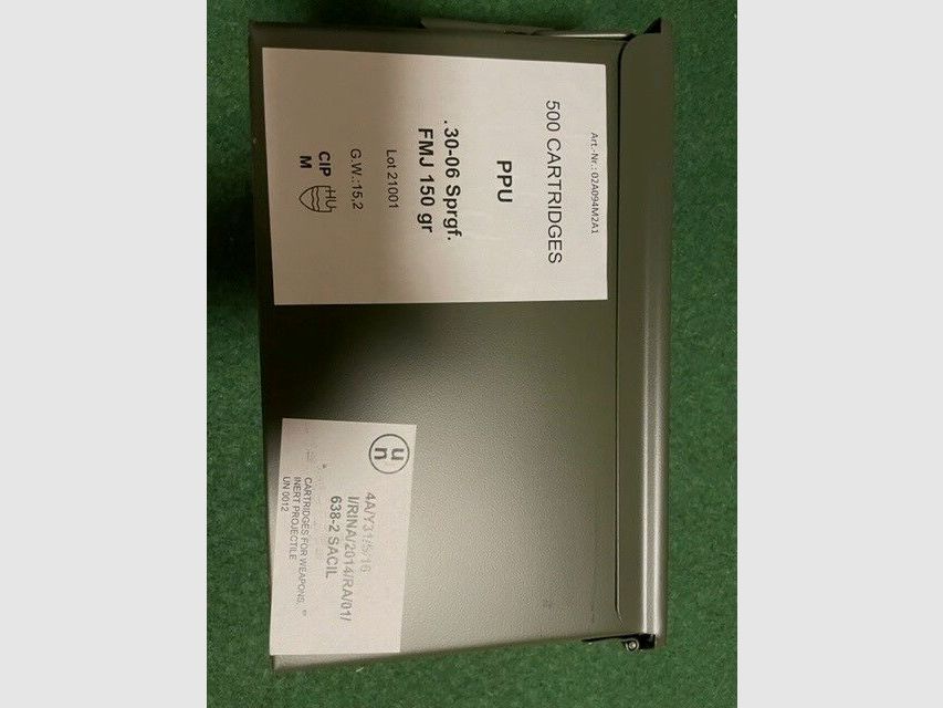 privileged partisan PPU 30/06 case 500 rounds