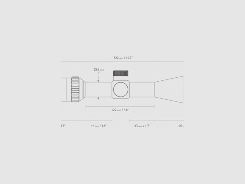 Vantage 3-9x40 AO Mildot Zielfernrohr, Bild 14 von 15