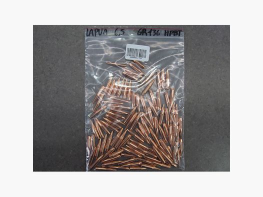 LAPUA GESCHOSSE 6,5MM 136GR SCENAR L