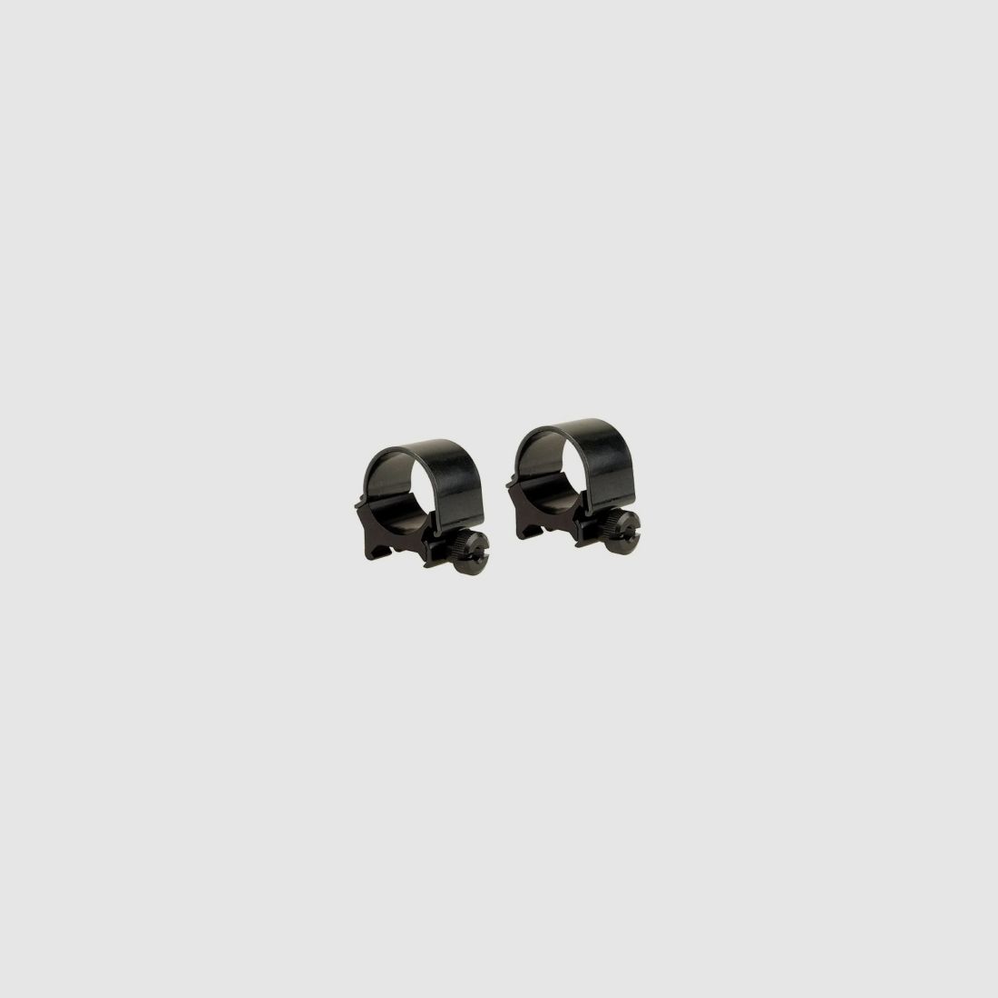 Weaver Top-Mount Weaver-Style Anelli lucidi neri 25,4mm medium, BH 4,29mm