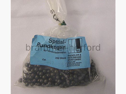 H & N Spezialrundkugeln Vorderlader