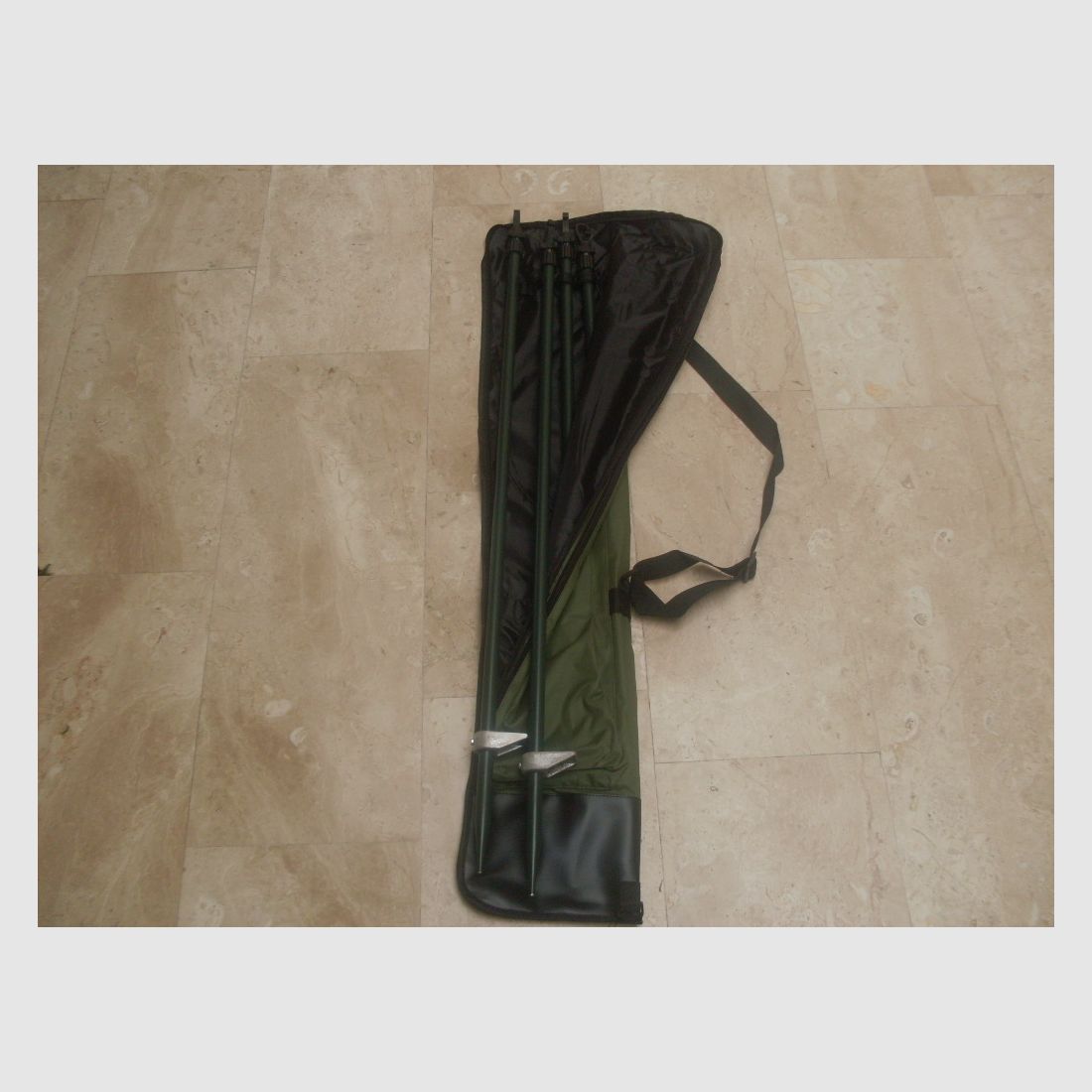 Piquets/pieds en aluminium réglables 90–180 cm pour filet de camouflage, 4 pièces, image 2 sur 5