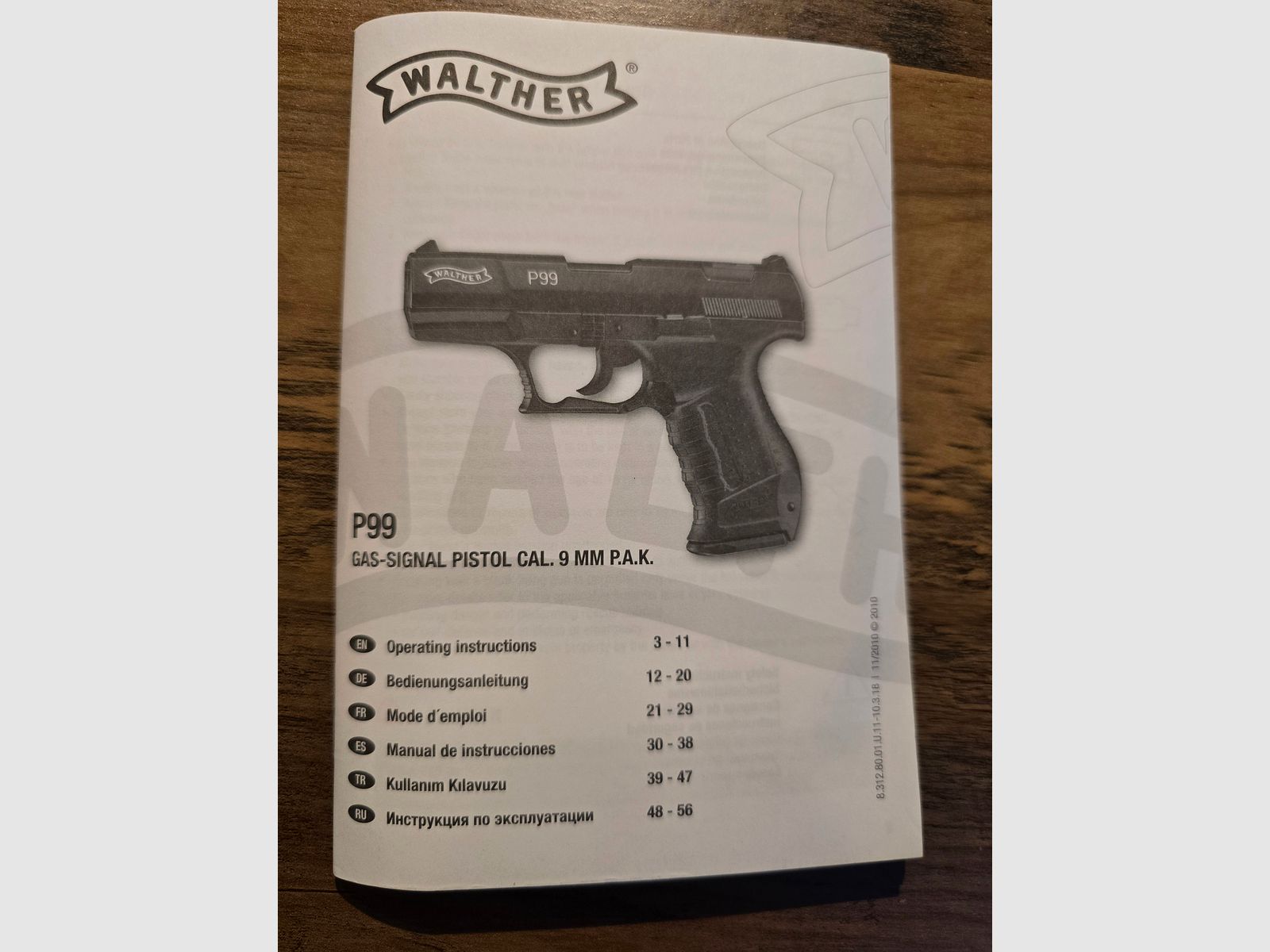 Walther P99 Gas Signal pstole cal 9mm P.A.K Nur Abholung!!, Bild 1 von 3