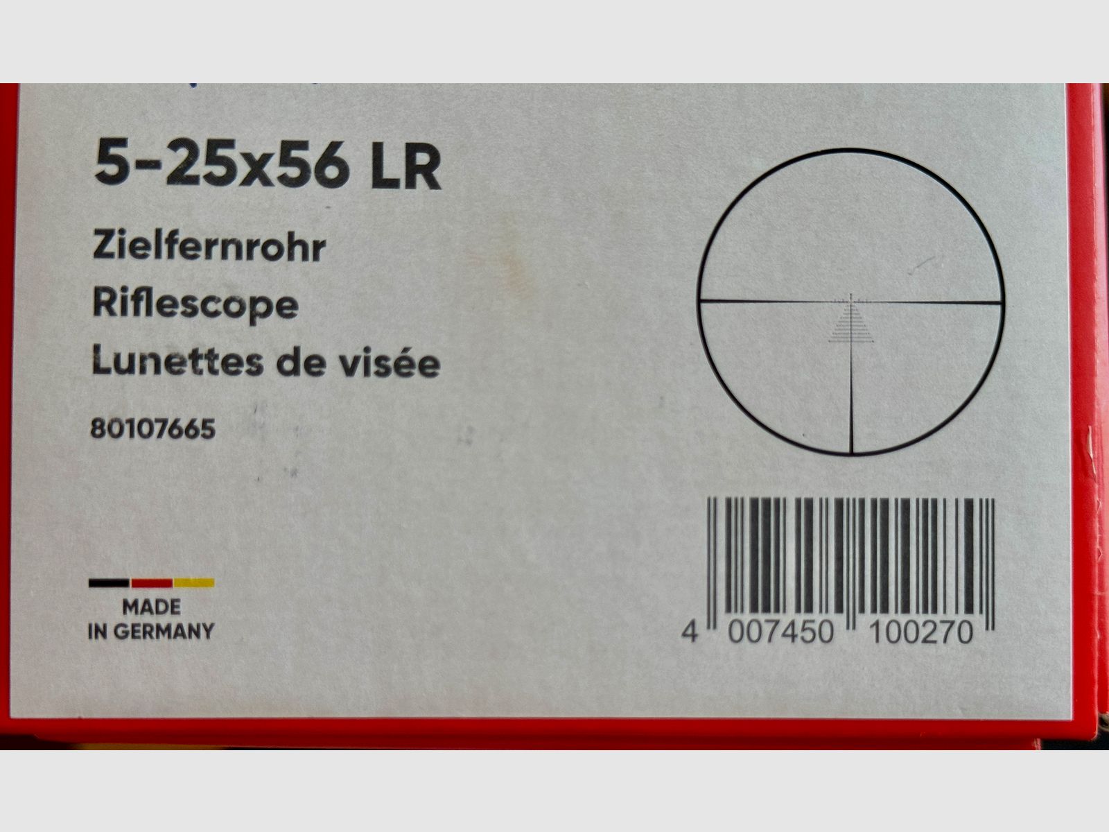 Zielfernrohr Minox LR 5-25x56  mit Montage 