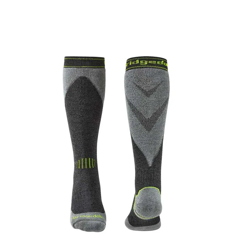 Men’s ski socks Bridgedale SKI MidWeight+ Endurance gunmet/stone, image 4 of 5