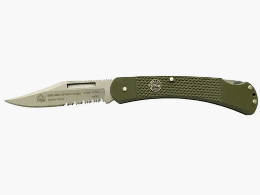 PUMA SGB Whitetail Featherweight verde oliva G10 con seghettatura