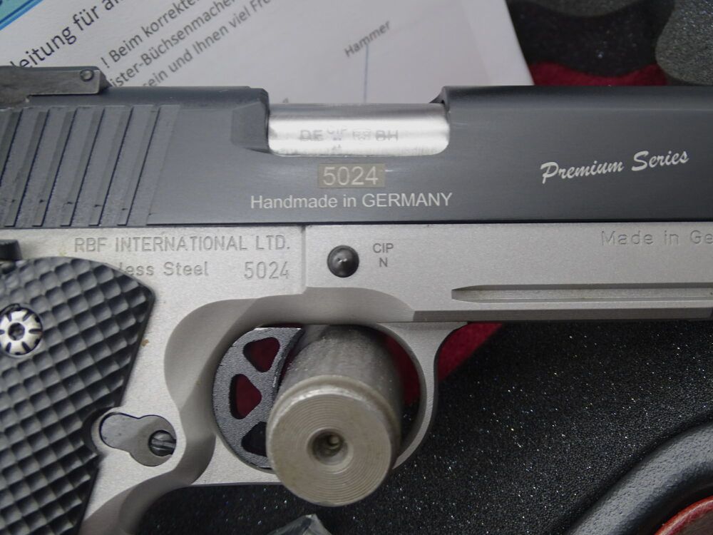 RBF 1911 Match King MK II Series Handmade in Germany 6" Kaliber .45 Auto 1911 Match King MK II Premium Series LP 3240 Euro