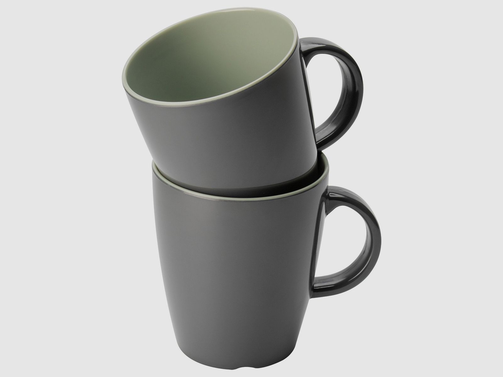 Bicchiere con manico Vivid Line, grigio chiaro, immagine 7 di 9